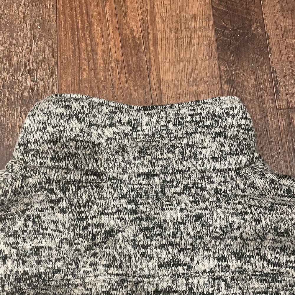 Natural Reflections Women's Sweater Quarter‎ Button Heathered Gray Medium - Picture 9 of 10